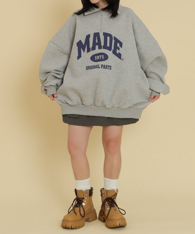 杢グレー モデル：147cm F着用