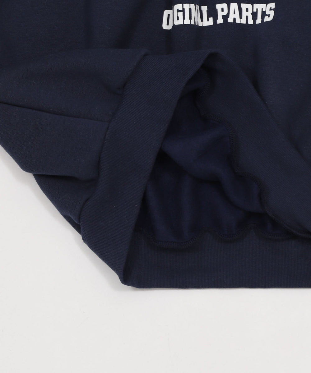 ハーフZIPカレッジビッグスウェット