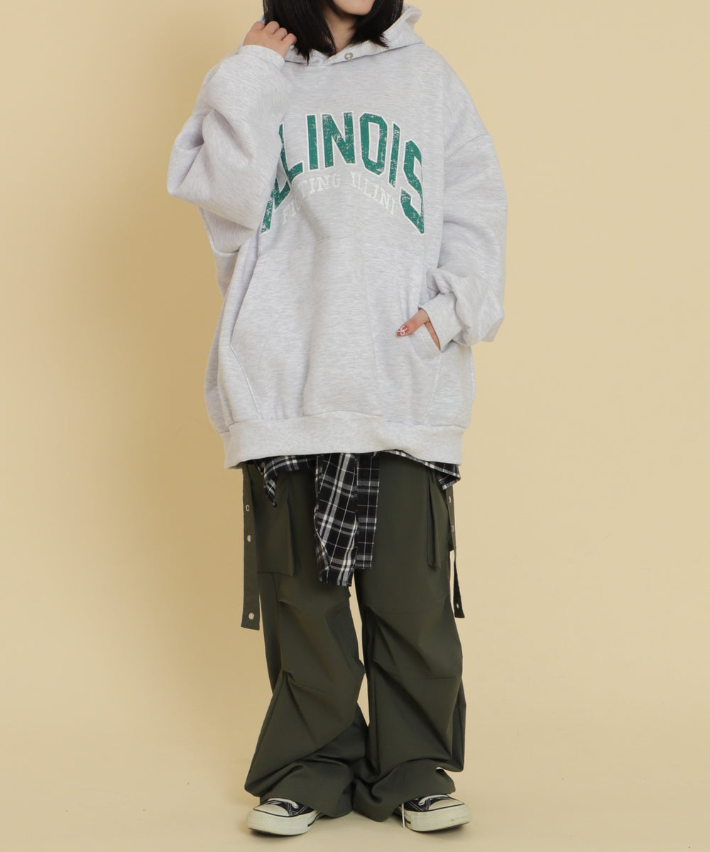 杢グレー モデル：147cm F着用