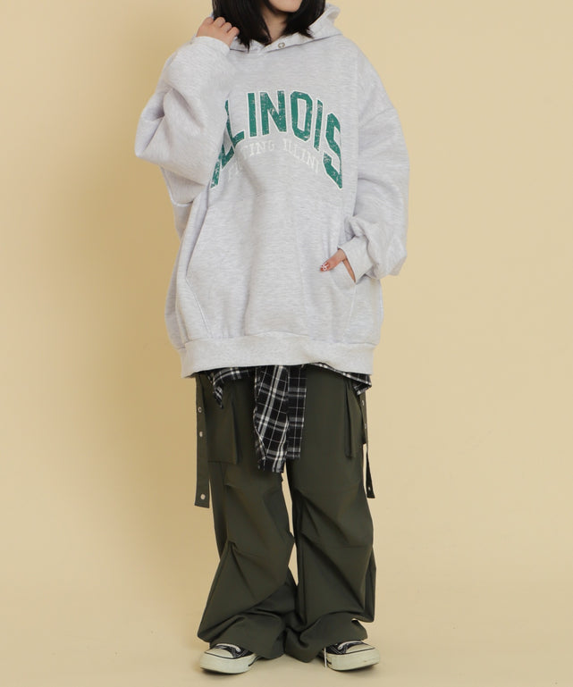 杢グレー モデル：147cm F着用