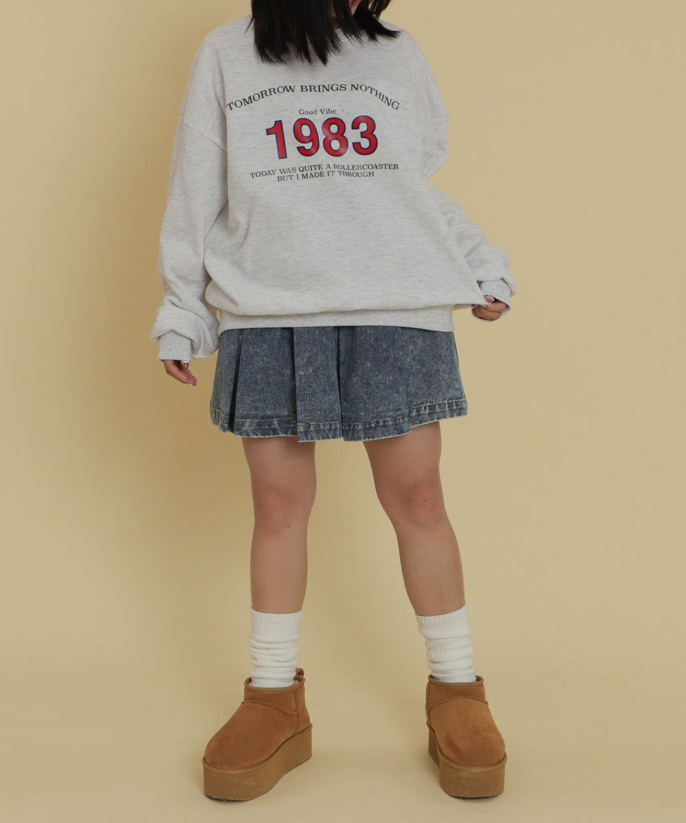 杢グレー モデル：147cm F着用