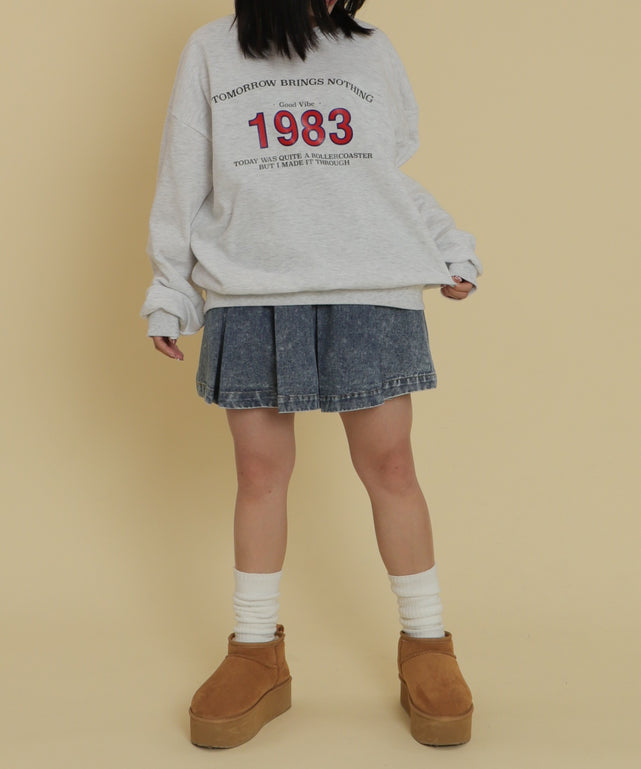 杢グレー モデル：147cm F着用