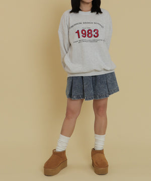 杢グレー モデル：147cm F着用