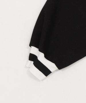 ラインリブハーフZIPビッグスウェット