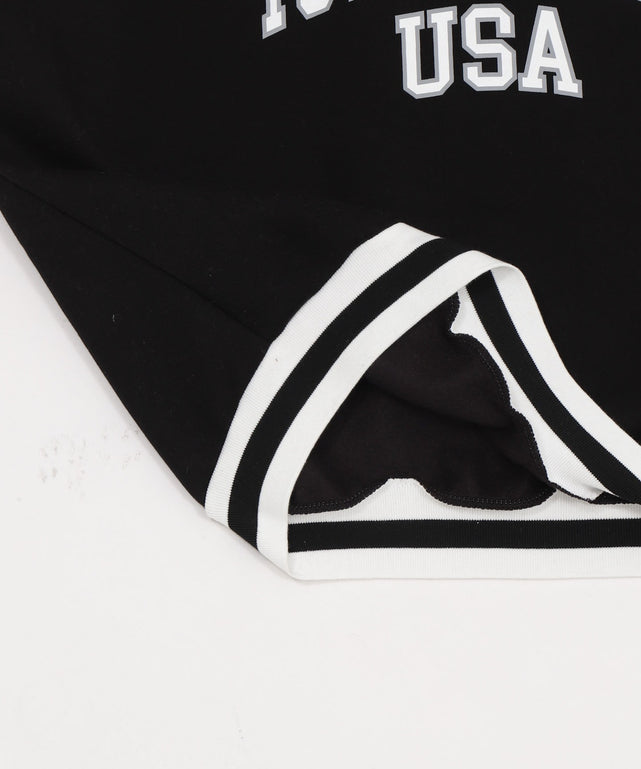 ラインリブハーフZIPビッグスウェット