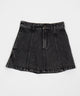 デニムフレアミニスカート/ブラックソノタ