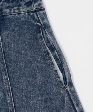 デニムフレアミニスカート