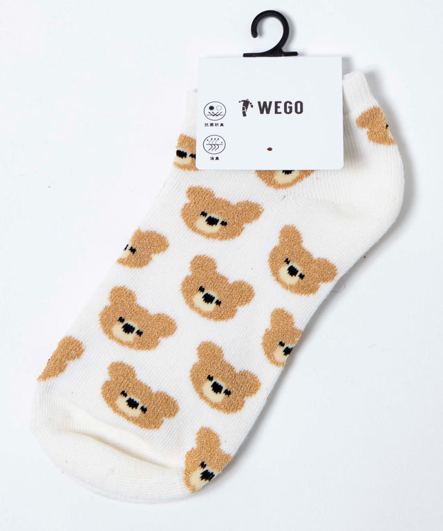 アニマル総柄ショートソックス(23-25cm)