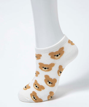 アニマル総柄ショートソックス(23-25cm)