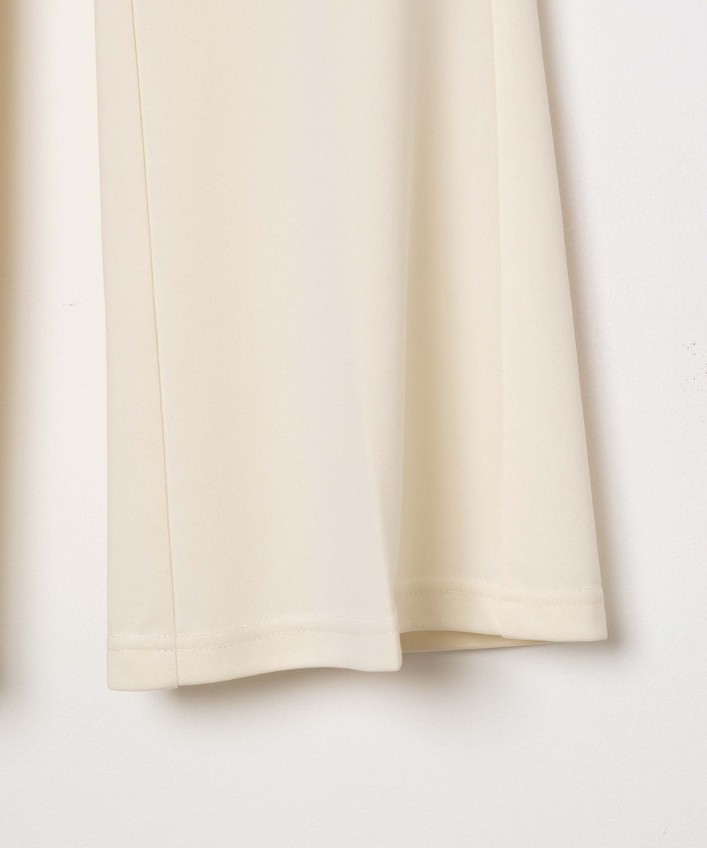 ポンチセンタープレスフレアパンツ