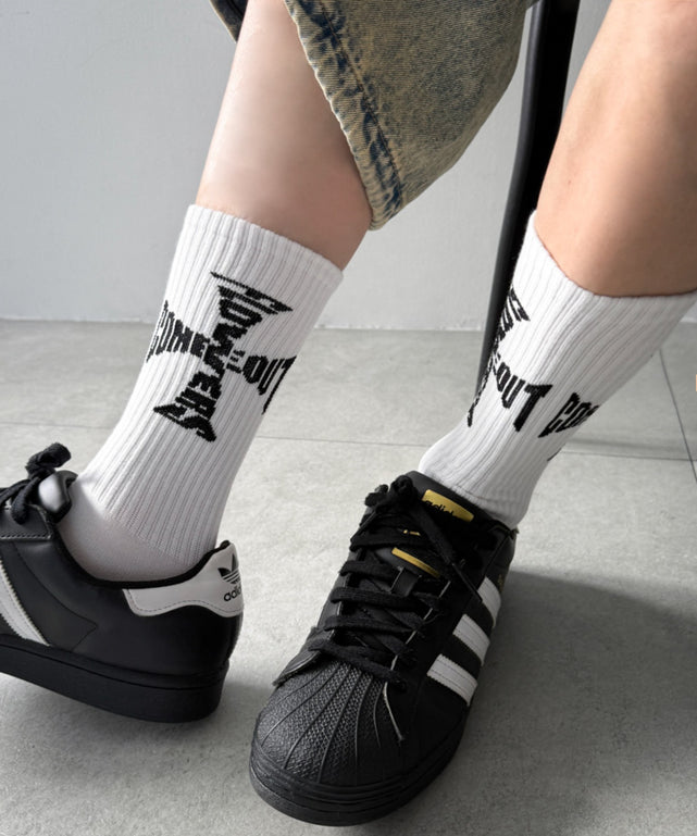 ロゴデザインソックス（R）(25-27cm)/柄27