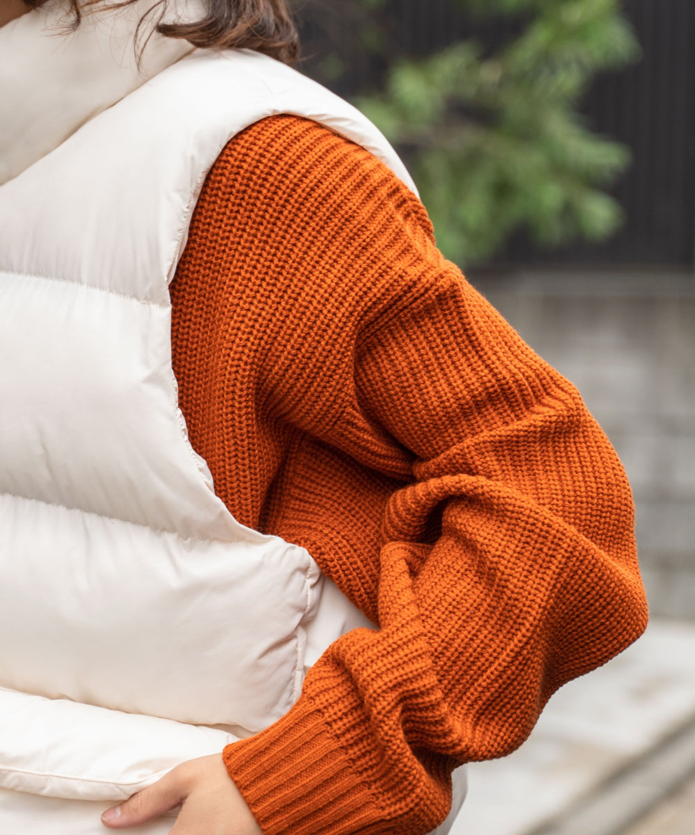 カラーナイロンパテッドベスト