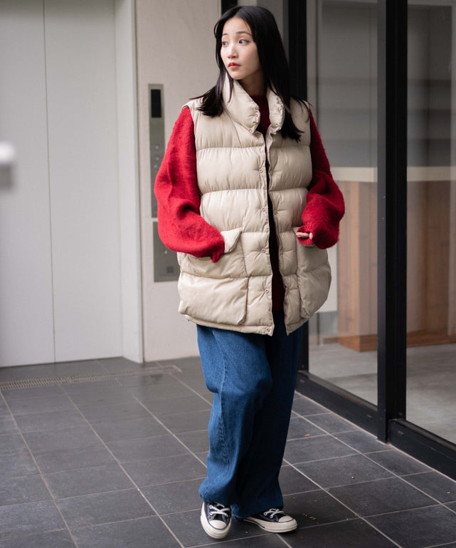 ベージュ　 モデル：165㎝ M着用