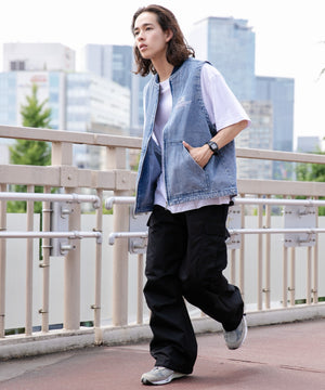 デニム淡加工色 モデル：174㎝ F着用