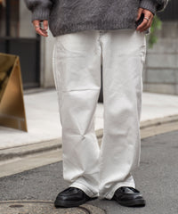 ホワイト　配色ステッチ / M