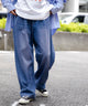 スケーターズタックワイドデニムパンツ/パープルその他 モデル：166cm L着用