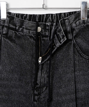 スケーターズタックワイドデニムパンツ