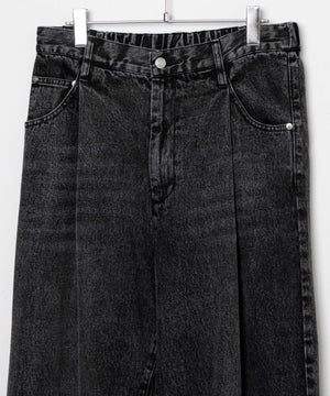 スケーターズタックワイドデニムパンツ