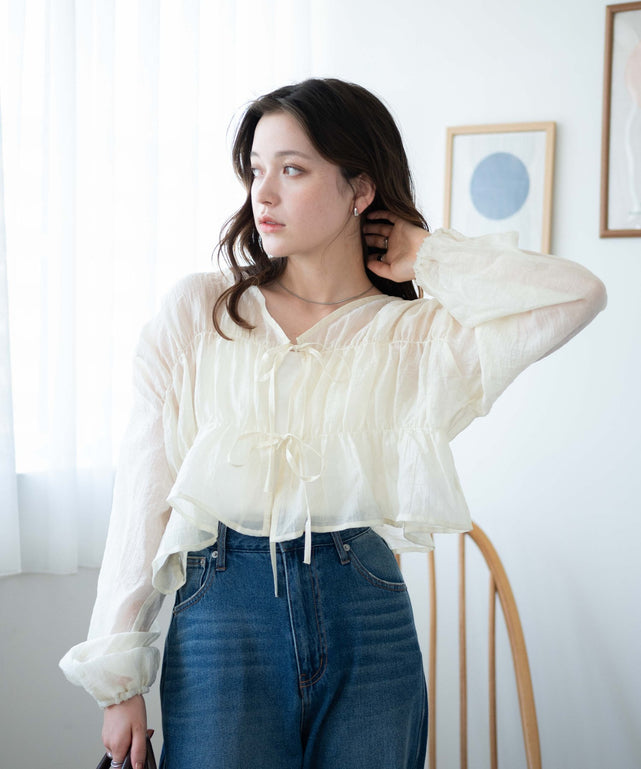 シャーリングシアーブラウス｜WEGO（ウィゴー） – WEGO ONLINE STORE