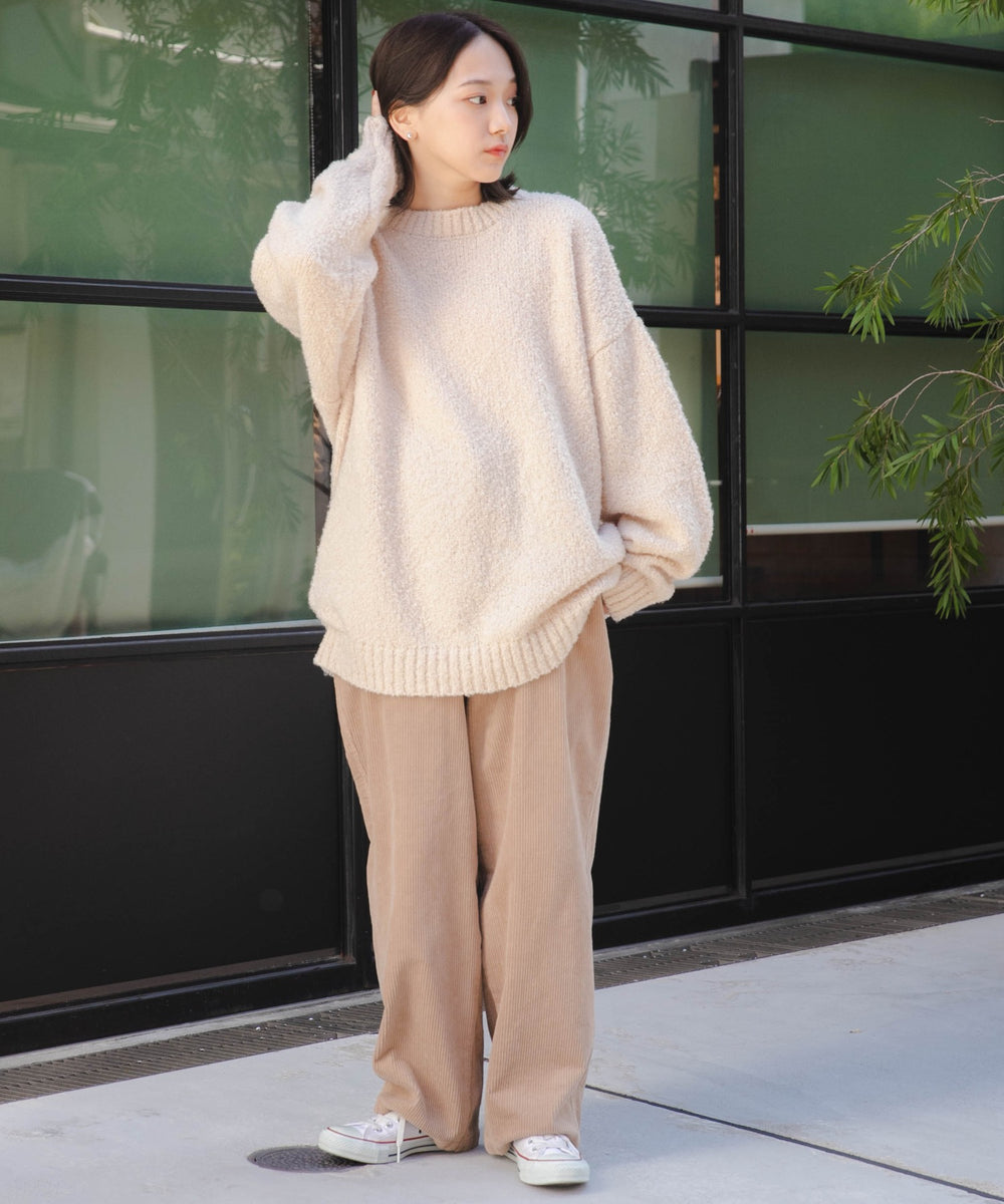 ベージュ モデル : 157cm L着用