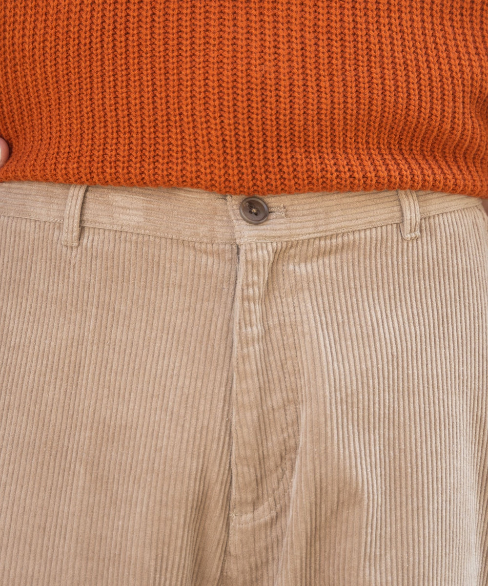 コーデュロイイージーワイドパンツ