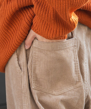 コーデュロイイージーワイドパンツ