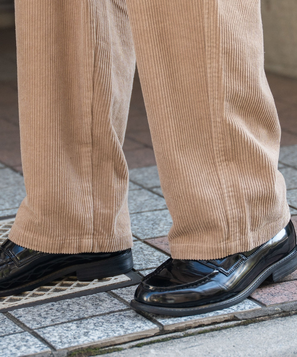 コーデュロイイージーワイドパンツ