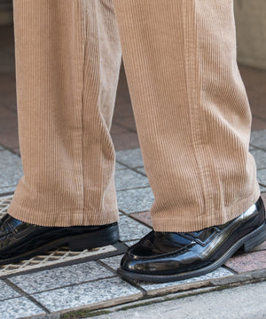 コーデュロイイージーワイドパンツ