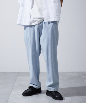 デニム淡色 モデル：180cm L着用