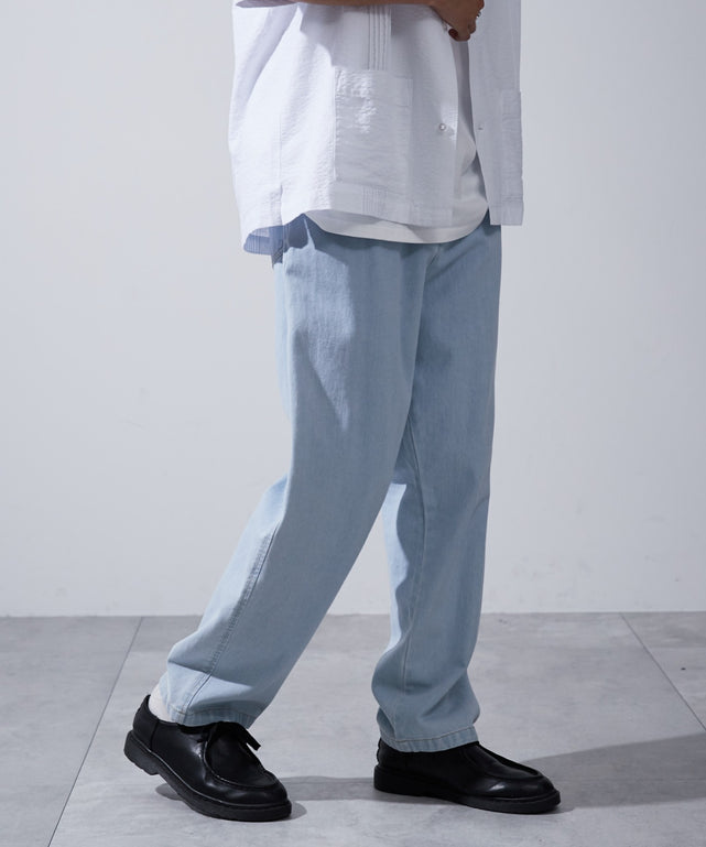 デニム淡色 モデル：180cm L着用