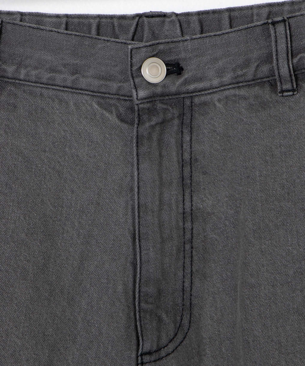 デニムイージーワイドパンツ