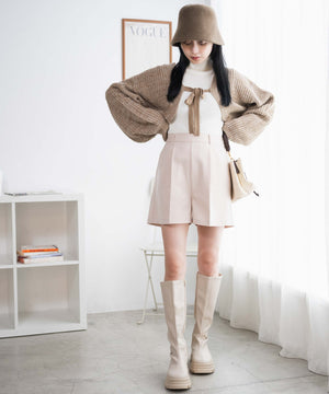 ホワイトアイボリー　モデル:163cm M着用