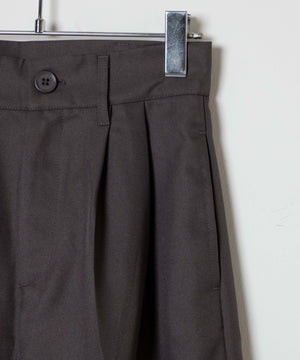 ハイウエストセンタープレスワイドパンツ