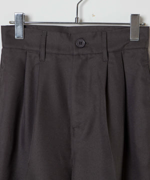 ハイウエストセンタープレスワイドパンツ