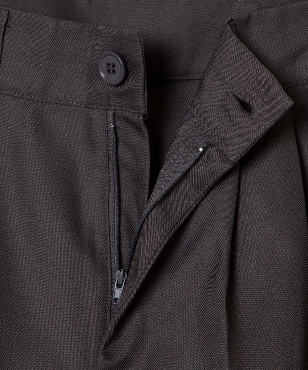 ハイウエストセンタープレスワイドパンツ