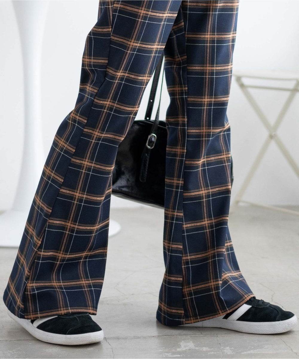 ネイビーチェック　モデル:162cm F着用