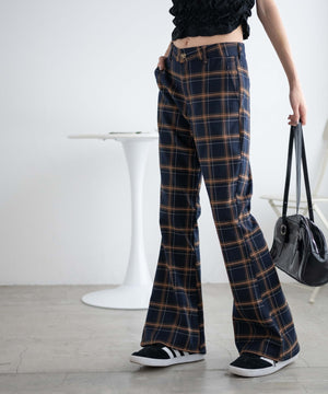 ネイビーチェック　モデル:162cm F着用