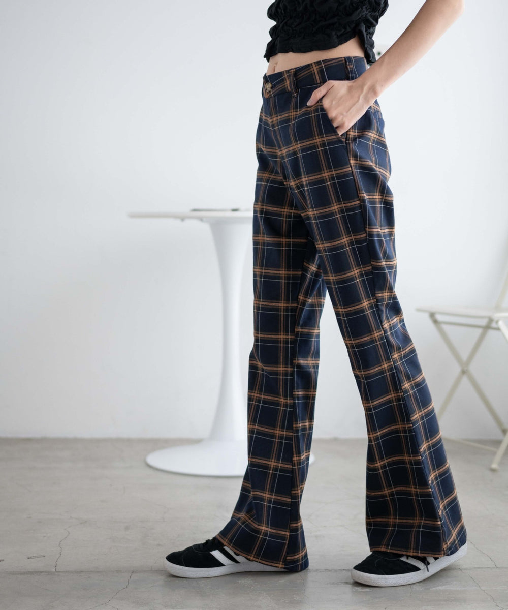 ネイビーチェック　モデル:162cm F着用