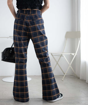 ネイビーチェック　モデル:162cm F着用