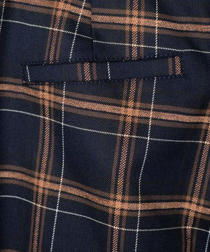 チェックフレアスラックス