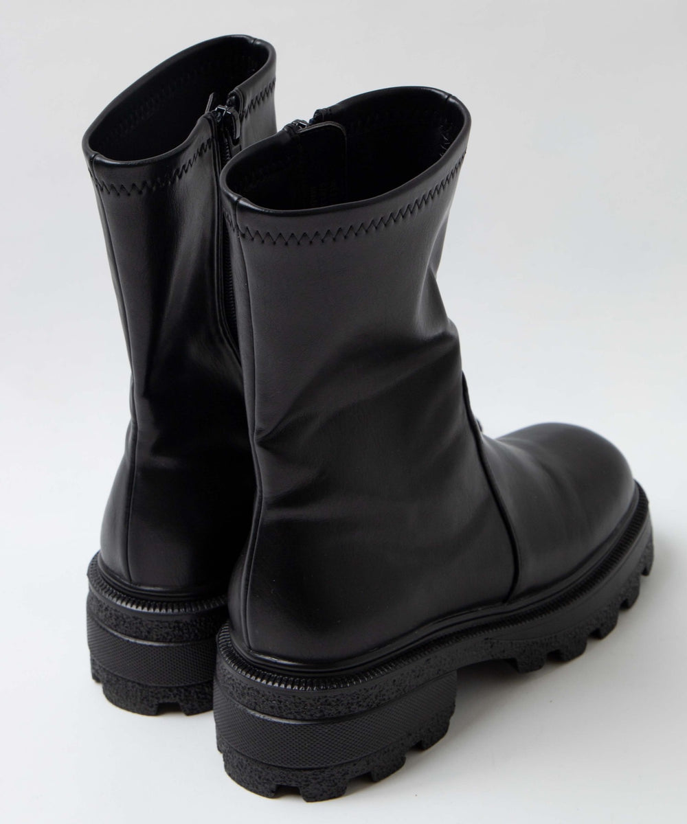 【XLｻｲｽﾞ展開あり】ストレッチショートブーツ