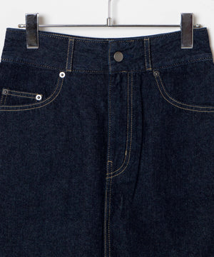 デニム台形ミニスカート