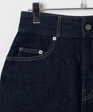 デニム台形ミニスカート