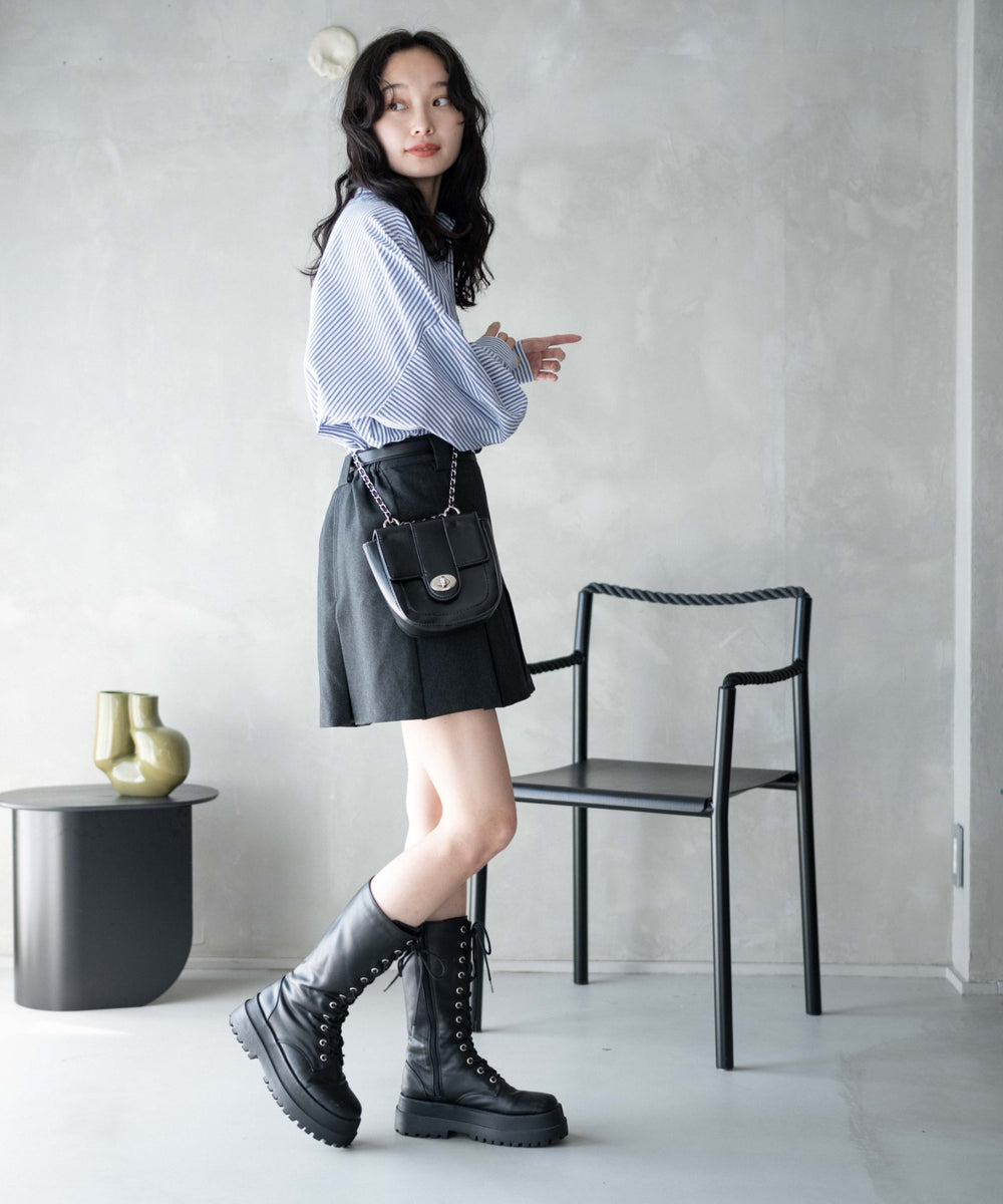 杢グレー　モデル:161cm F着用