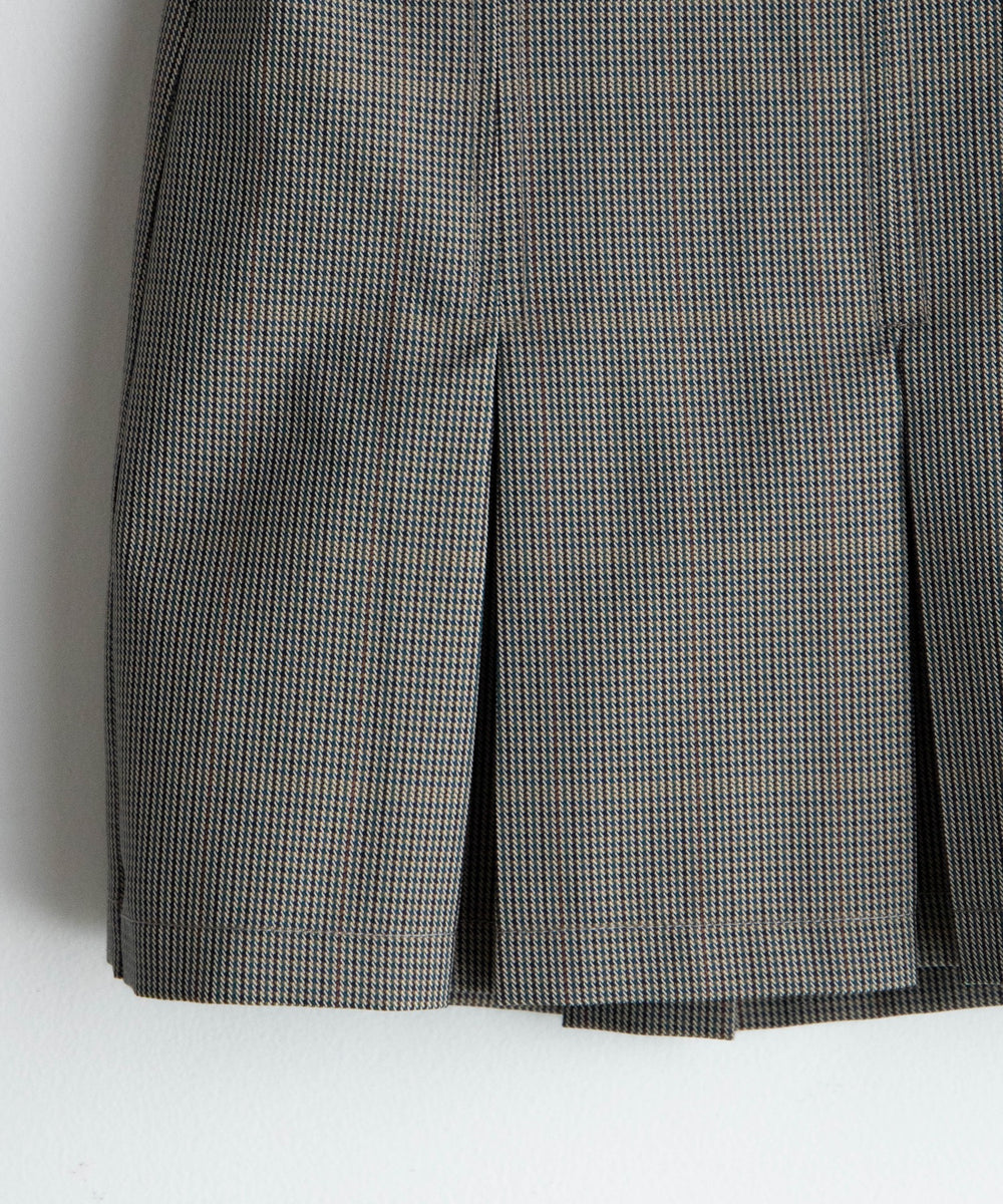 ベルト付プリーツミニスカパン