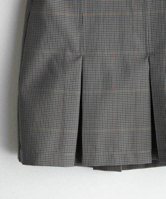 ベルト付プリーツミニスカパン