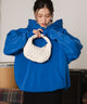 スウェットプルパーカー/ブルー モデル：162cm M着用