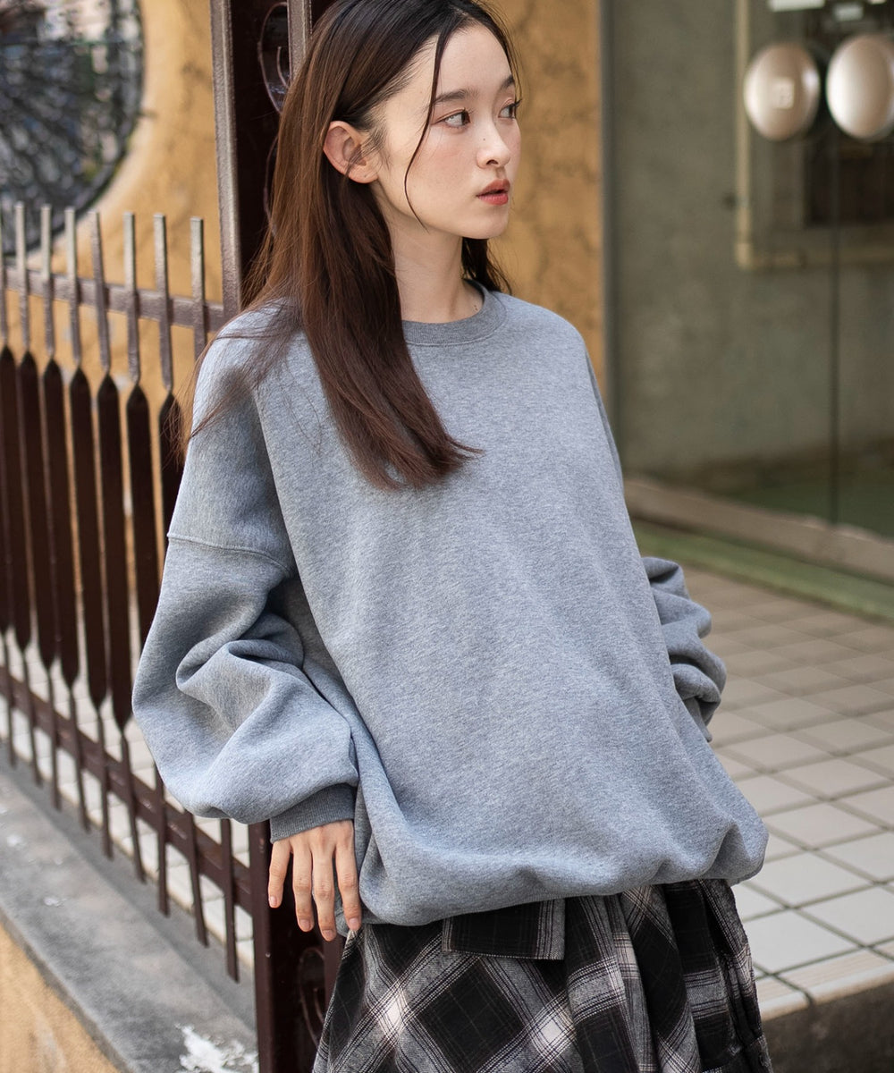 杢グレー　モデル：163cm M着用