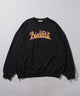 ヘビーウエイト刺繍グラフィックプルオーバー/ブラック
