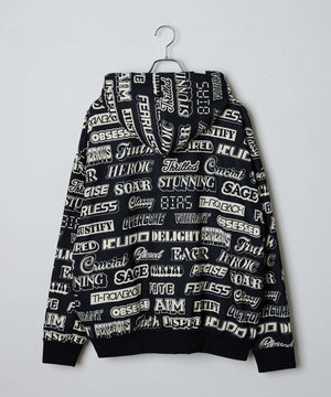 総柄BIGプルパーカー